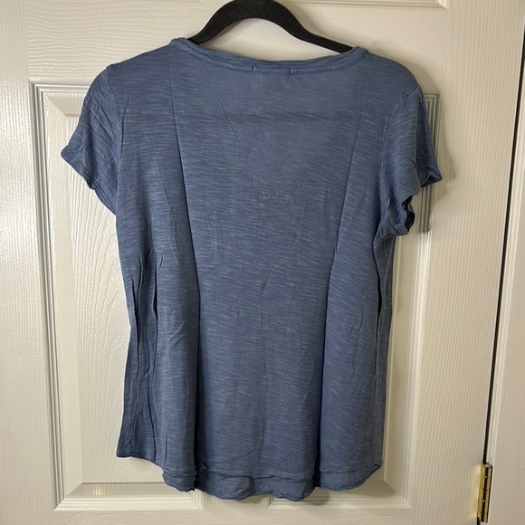 Joie Blue Floral Linen V-Neck Top and Bozzolo 100% Rayon V-Neck Top Bundle Sz L - Picture 13 of 15